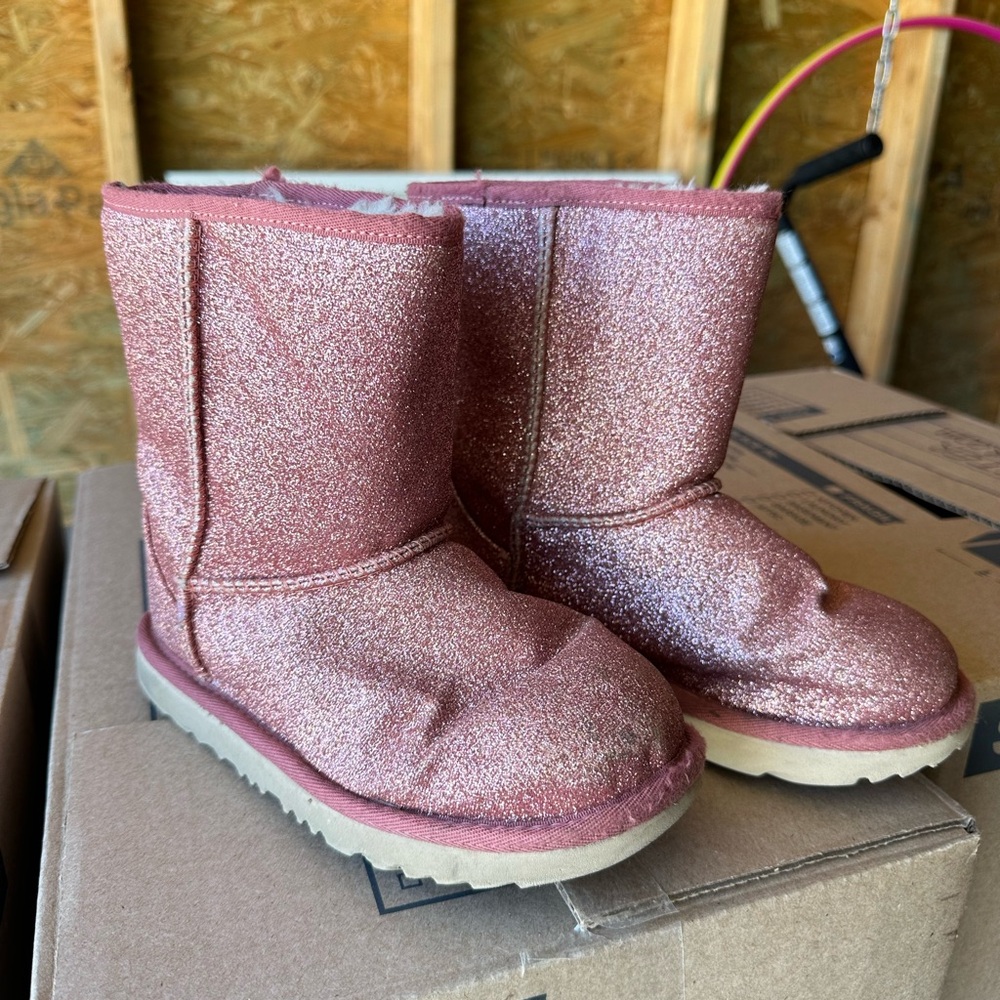UGG Glittery Pink Boots